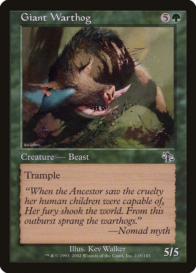 Giant Warthog (118) (JUD)