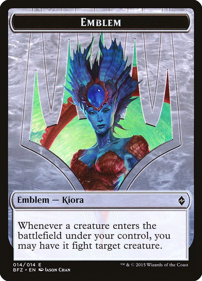 Emblem - Kiora, Master of the Depths (14) (BFZ)
