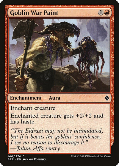 Goblin War Paint (146) (BFZ)