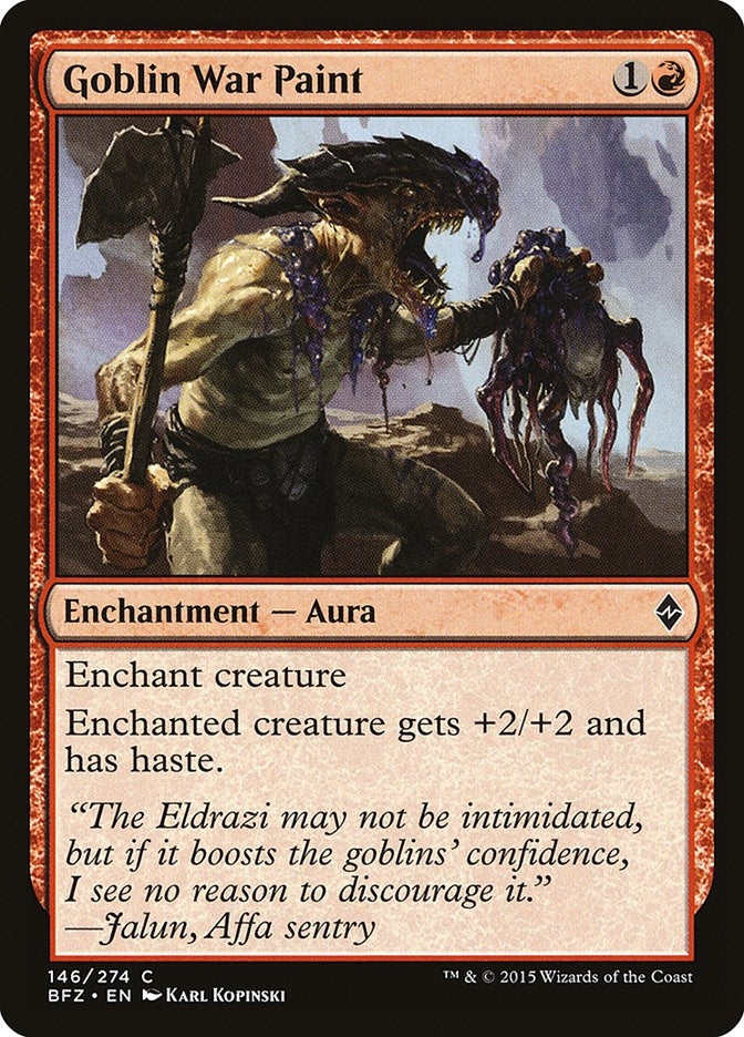 Goblin War Paint (146) (BFZ)