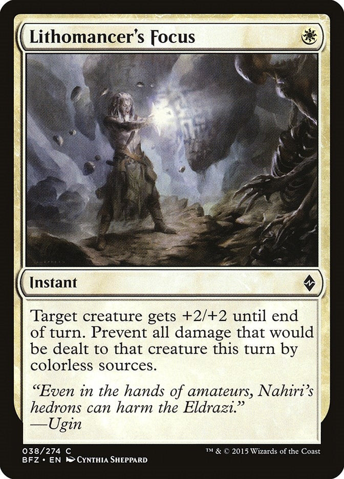Lithomancer's Focus (38) (BFZ)
