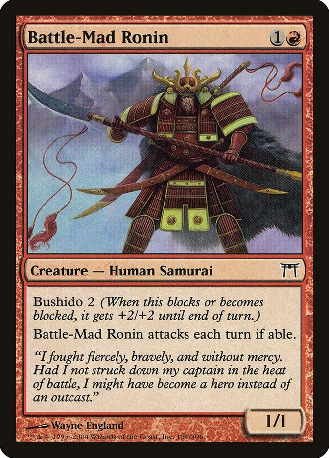 Battle-Mad Ronin (156) (CHK)