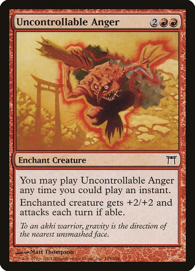 Uncontrollable Anger (195) (CHK)