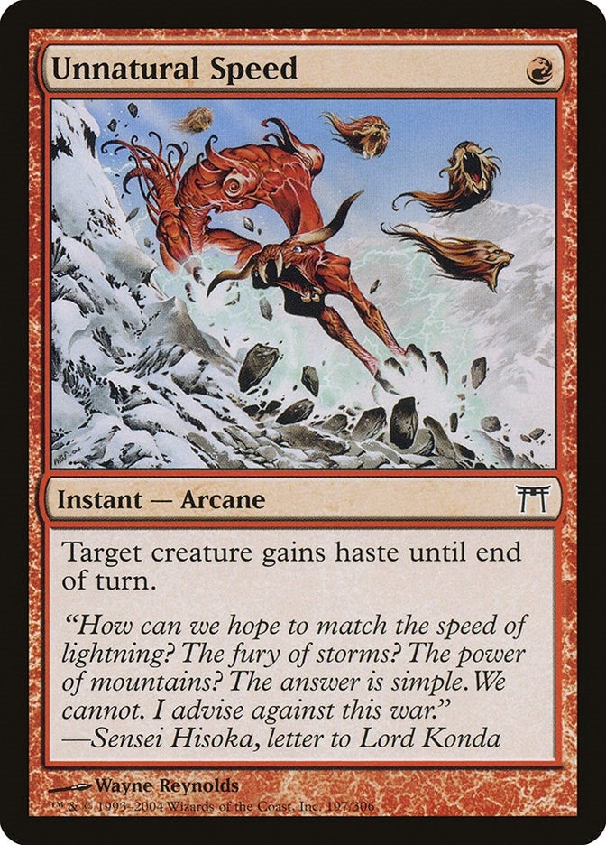 Unnatural Speed (197) (CHK)