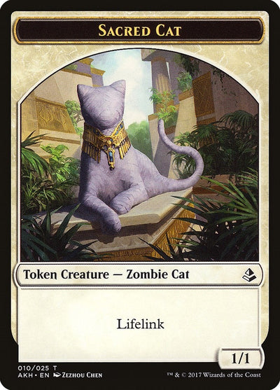 Sacred Cat Token (10) (AKH)