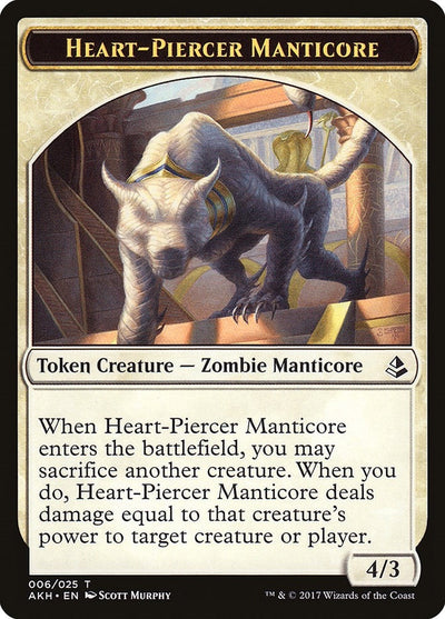 Heart-Piercer Manticore Token (6) (AKH)