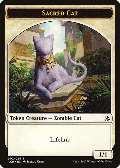 Sacred Cat // Insect Double-Sided Token (10 // 19) (AKH)