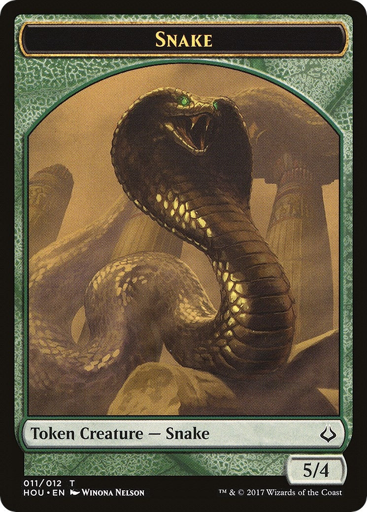 Snake // Warrior Double-Sided Token (11 // 17) (HOU)