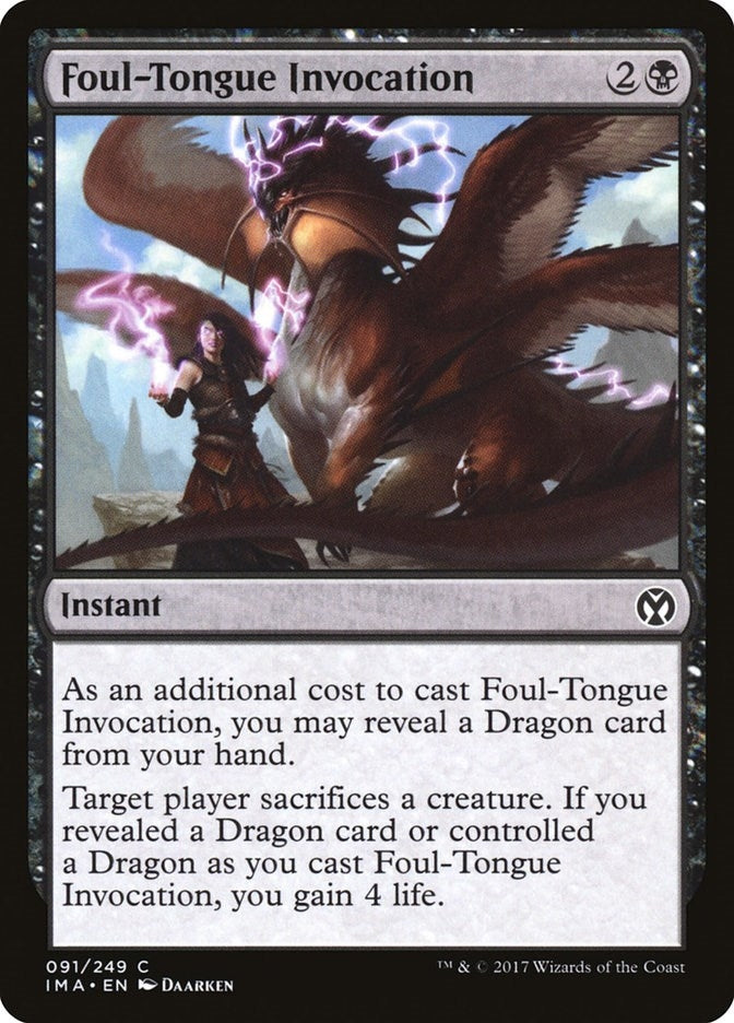 Foul-Tongue Invocation (91) (IMA)