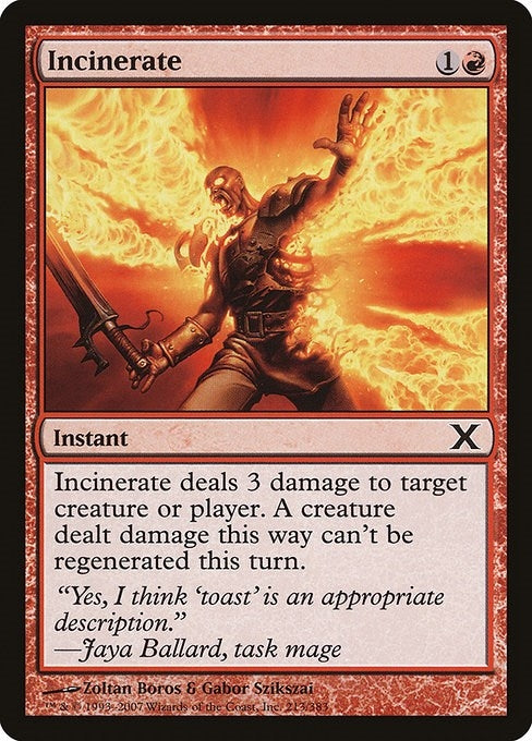 Incinerate (213) (10E)