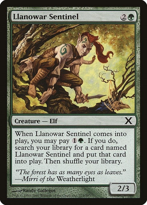 Llanowar Sentinel (275) (10E)