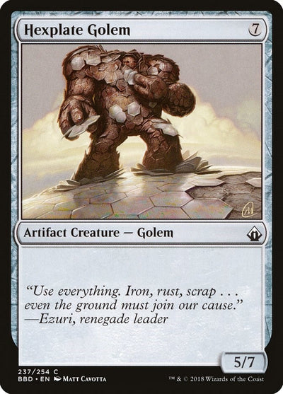 Hexplate Golem (237) (BBD)