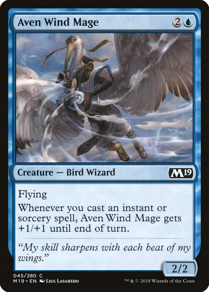 Aven Wind Mage (45) (M19)