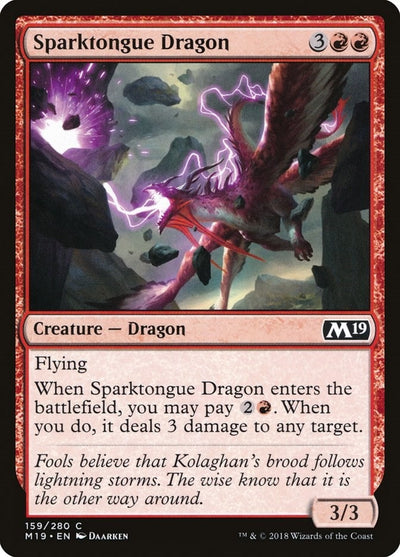 Sparktongue Dragon (159) (M19)