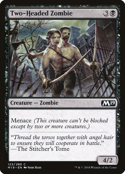 Two-Headed Zombie (123) (M19)