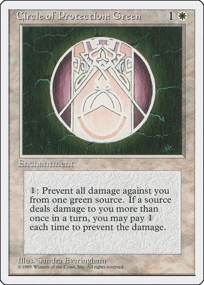 Circle of Protection: Green (4ED)