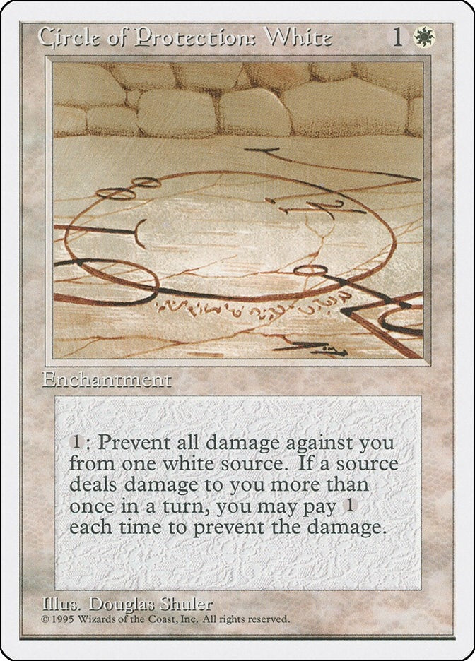 Circle of Protection: White (4ED)