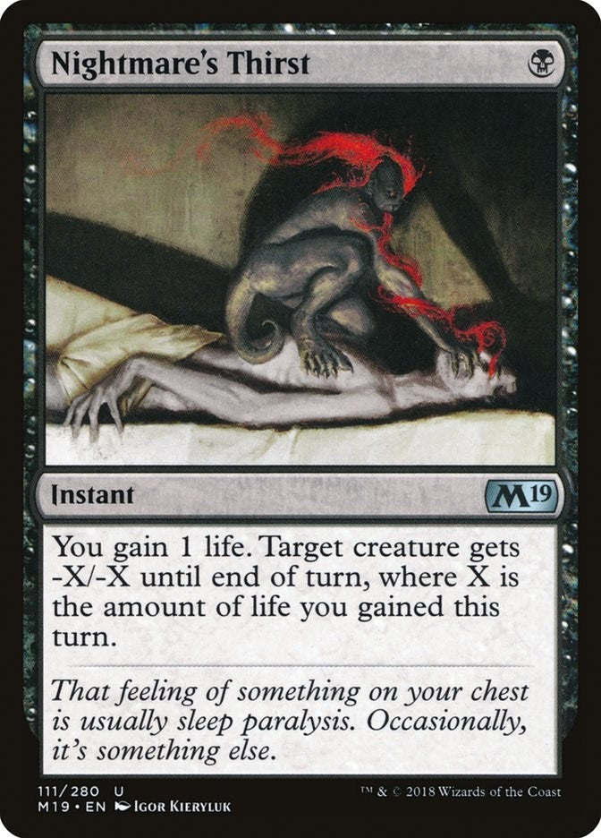 Nightmare's Thirst (111) (M19)