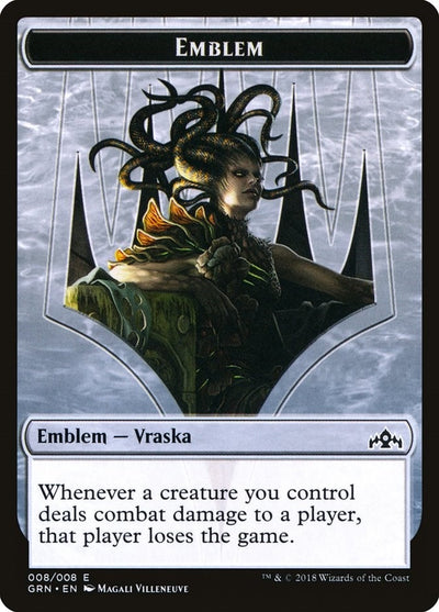 Emblem - Vraska, Golgari Queen (8) (GRN)