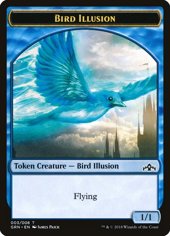 Bird Illusion Token (3) (GRN)