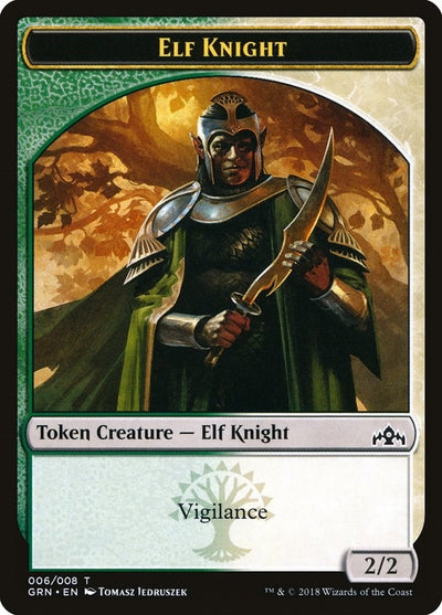 Elf Knight Token (6) (GRN)