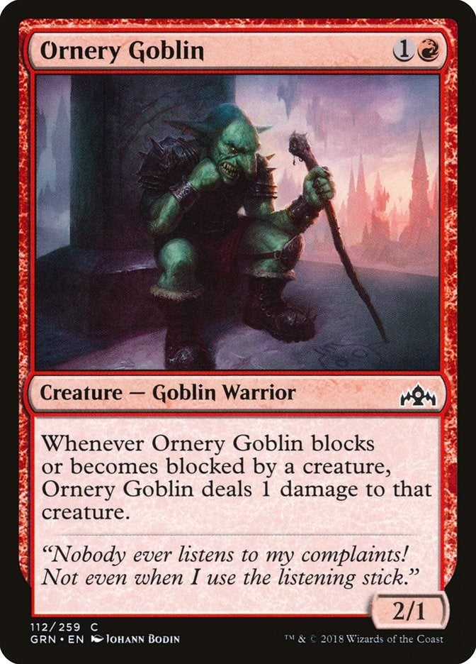 Ornery Goblin (112) (GRN)