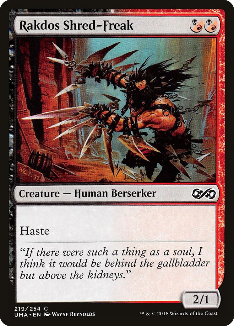 Rakdos Shred-Freak (219) (UMA)