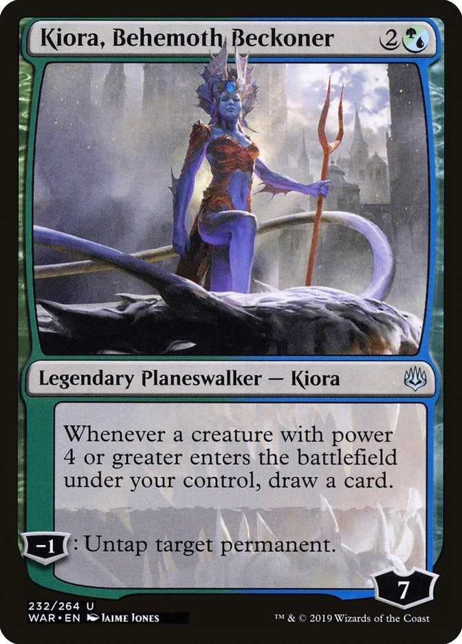 Kiora, Behemoth Beckoner (232) (WAR)