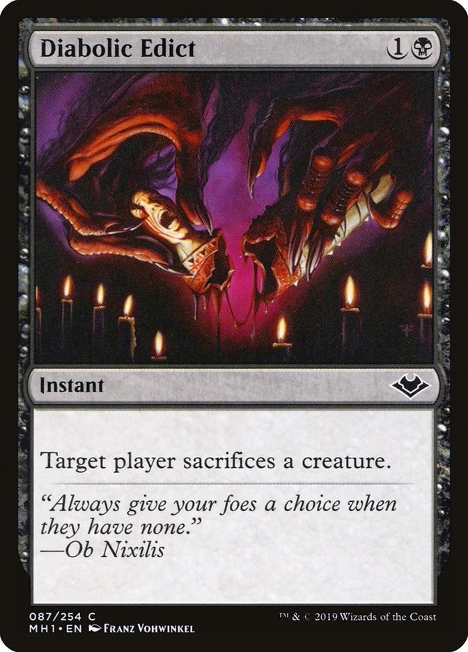 Diabolic Edict (87) (MH1)