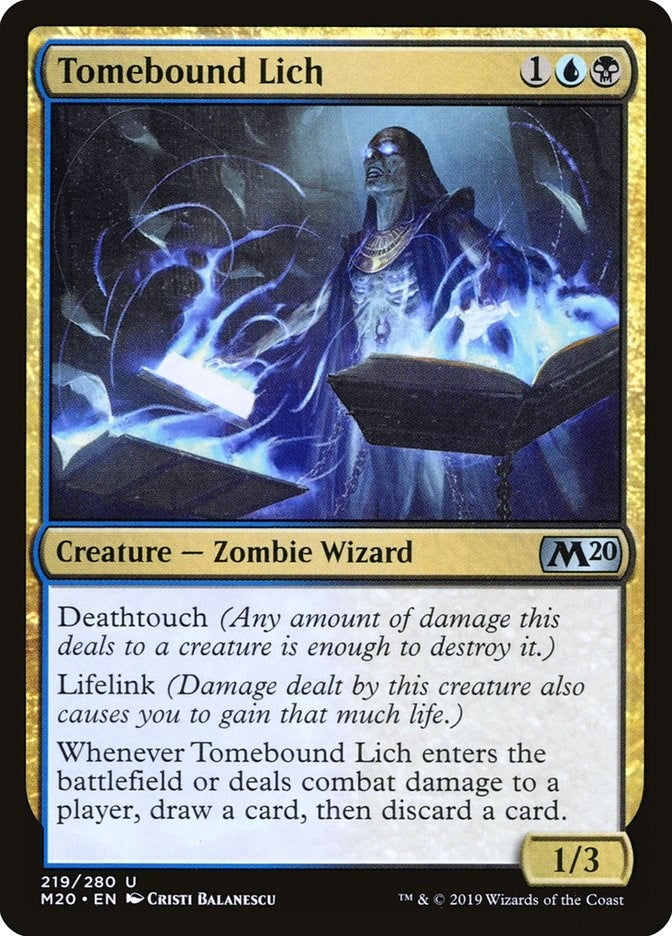 Tomebound Lich (219) (M20)