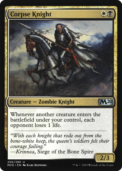 Corpse Knight (2/3 Misprint) (206) (M20)