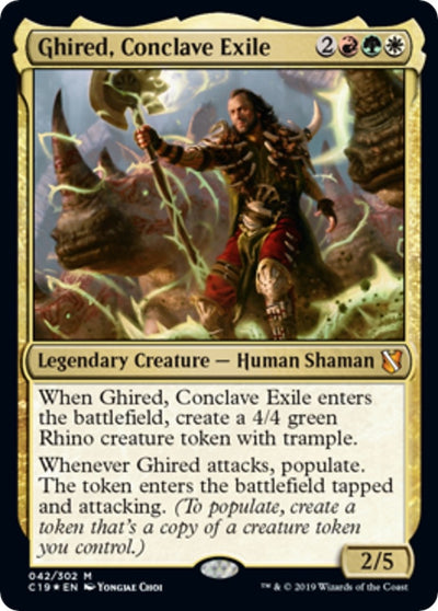 Ghired, Conclave Exile (Commander 2019) (42) (OVER)