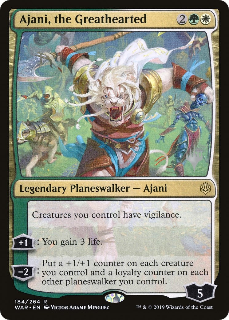 Ajani, the Greathearted (184) (PPELD)
