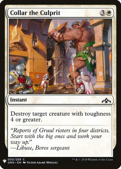 Collar the Culprit (5) (LIST)
