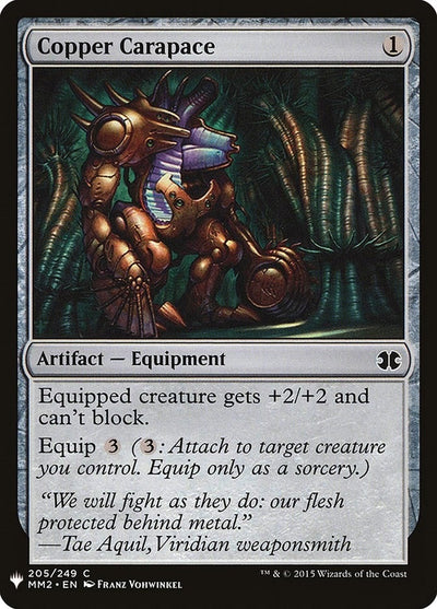 Copper Carapace (205) (LIST)