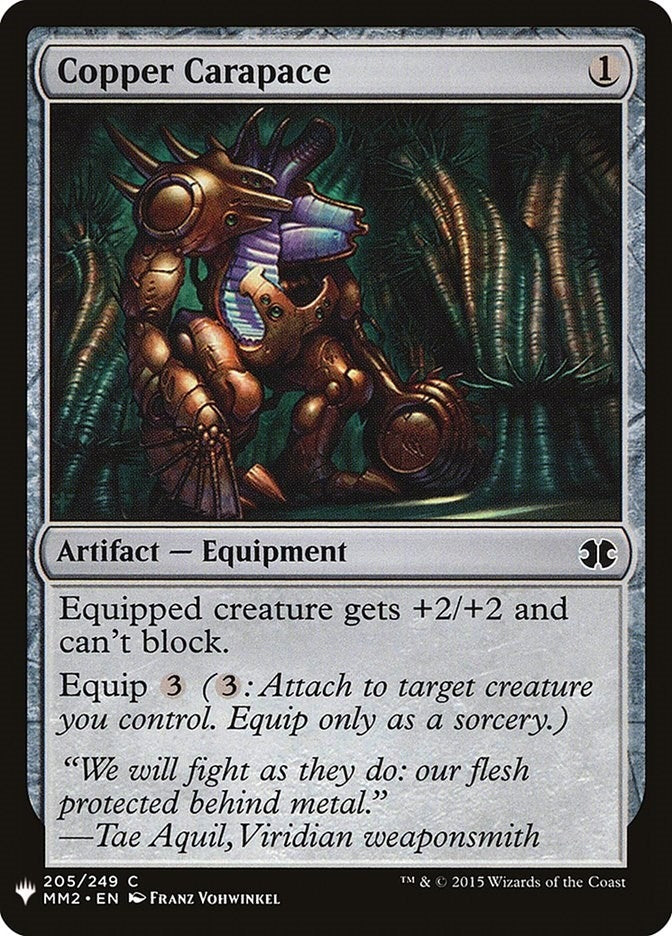 Copper Carapace (205) (LIST)
