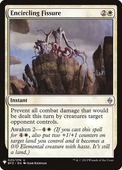 Encircling Fissure (23) (LIST)