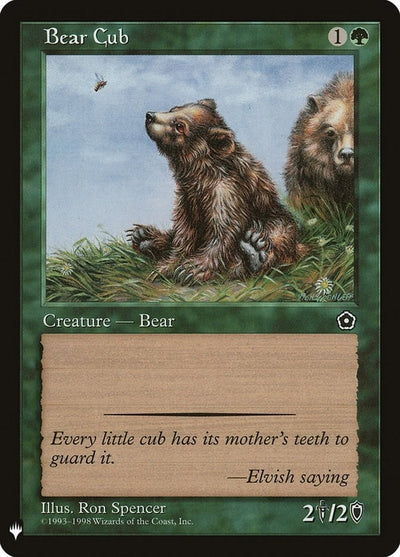 Bear Cub (LIST)