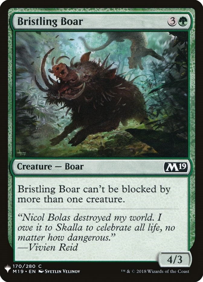 Bristling Boar (170) (LIST)