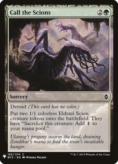 Call the Scions (165) (LIST)