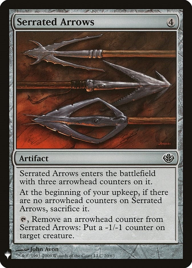 Serrated Arrows (20) (LIST)