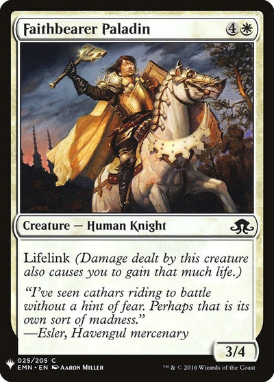 Faithbearer Paladin (25) (LIST)