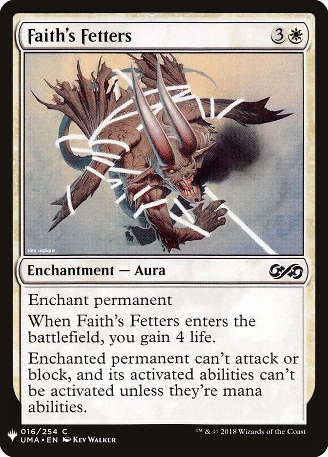 Faith's Fetters (16) (LIST)
