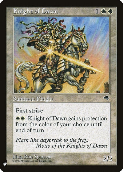 Knight of Dawn (26) (LIST)