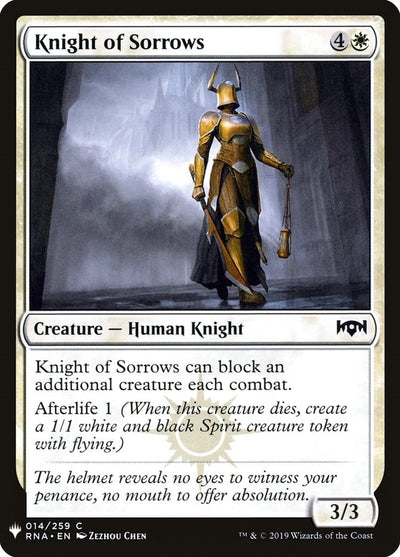Knight of Sorrows (14) (LIST)