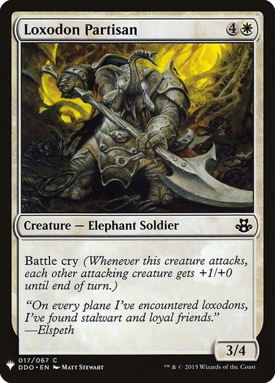 Loxodon Partisan (17) (LIST)
