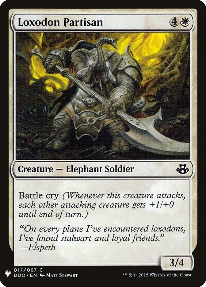Loxodon Partisan (17) (LIST)