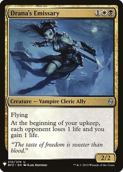 Drana's Emissary (210) (LIST)