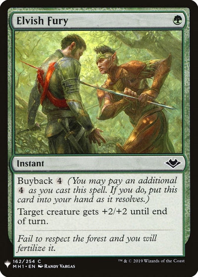 Elvish Fury (162) (LIST)