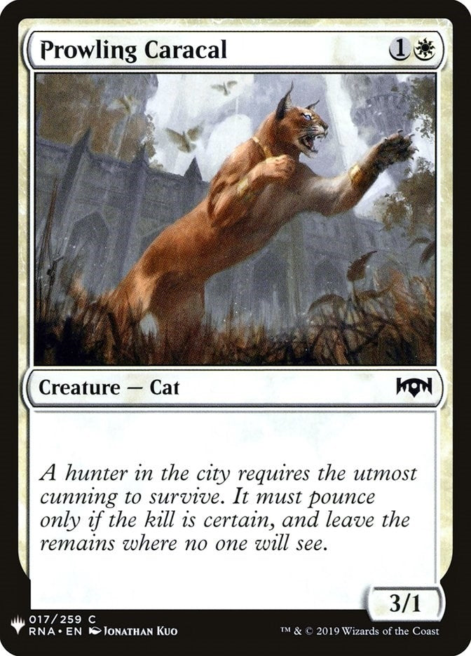 Prowling Caracal (17) (LIST)